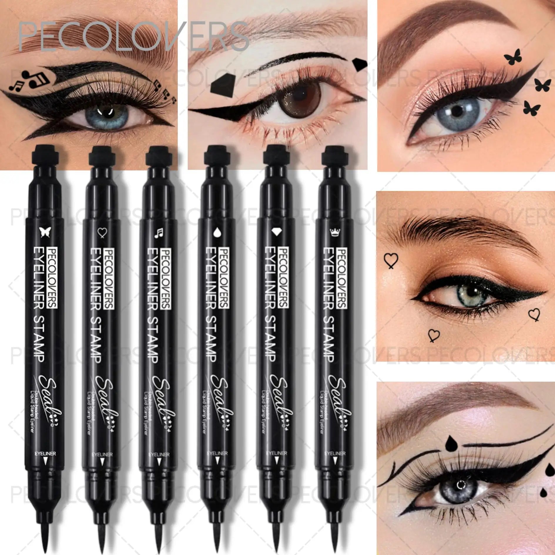 Waterproof & Quick-dry Liquid Eyeliner Pencil,Smudge-proof Eyeliner,Eye Makeup For Parties, Maligras, Music Festivals Zpaxo