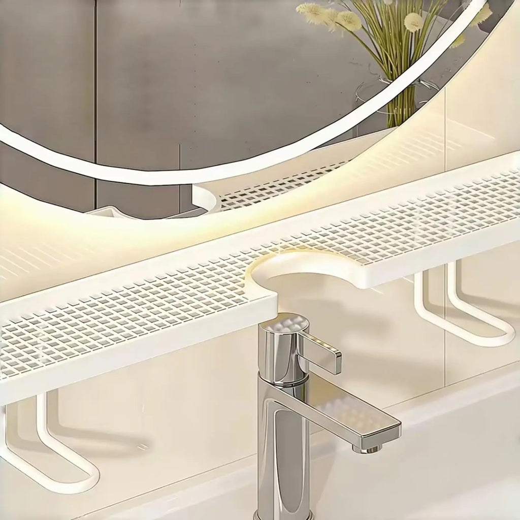 Sink Organizer Rack Kitchen Vertical Storage Faucet No Mounted Shower