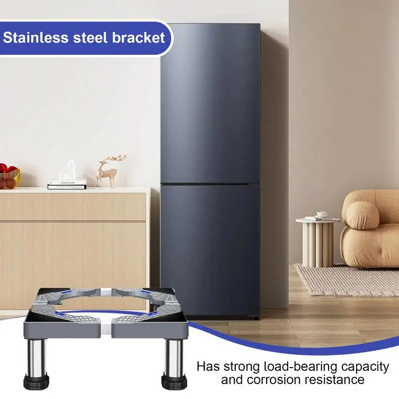 Heavy Duty Washer Stand Universal Stainless Steel Washer Dryer Stand Washing Machine Riser With 4 Strong Feet Laundry Pedestal Zpaxo
