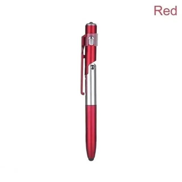 1 Foldable Multi-function Ballpoint Pens Stationery School Stylus Pen Zpaxo 1pcs Red