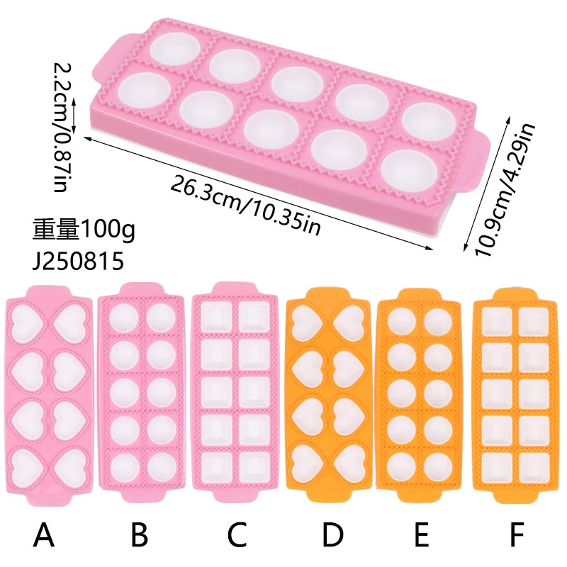 Ravioli Mold Ravioli Maker Plastic Dumplings Mold Heart Round Square Shape Dumplings Maker Kitchen Pastry Tool Zpaxo