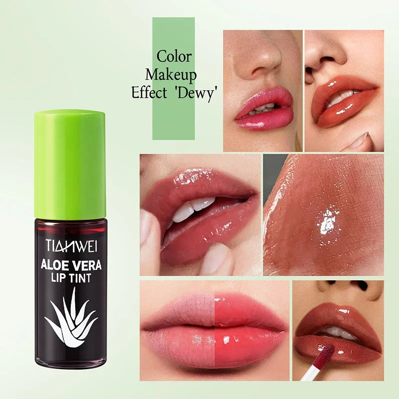 Aloe Lip Gloss 6-Piece Set – Hydrating Liquid Lipstick Kit Lip Gloss Set Zpaxo