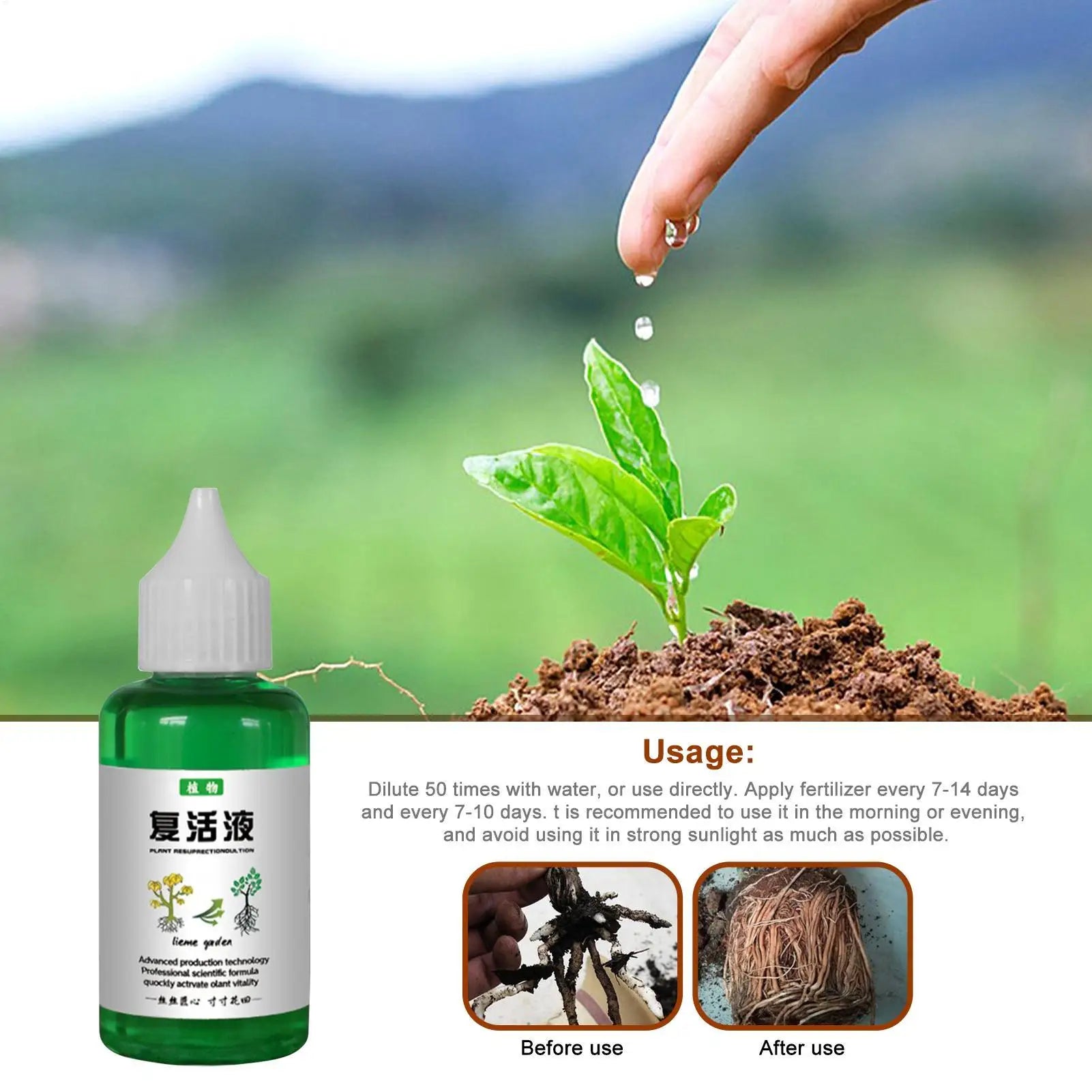 Plant Resurrection Liquid Flower Fruit Vegetable Fertilizers Nutrient