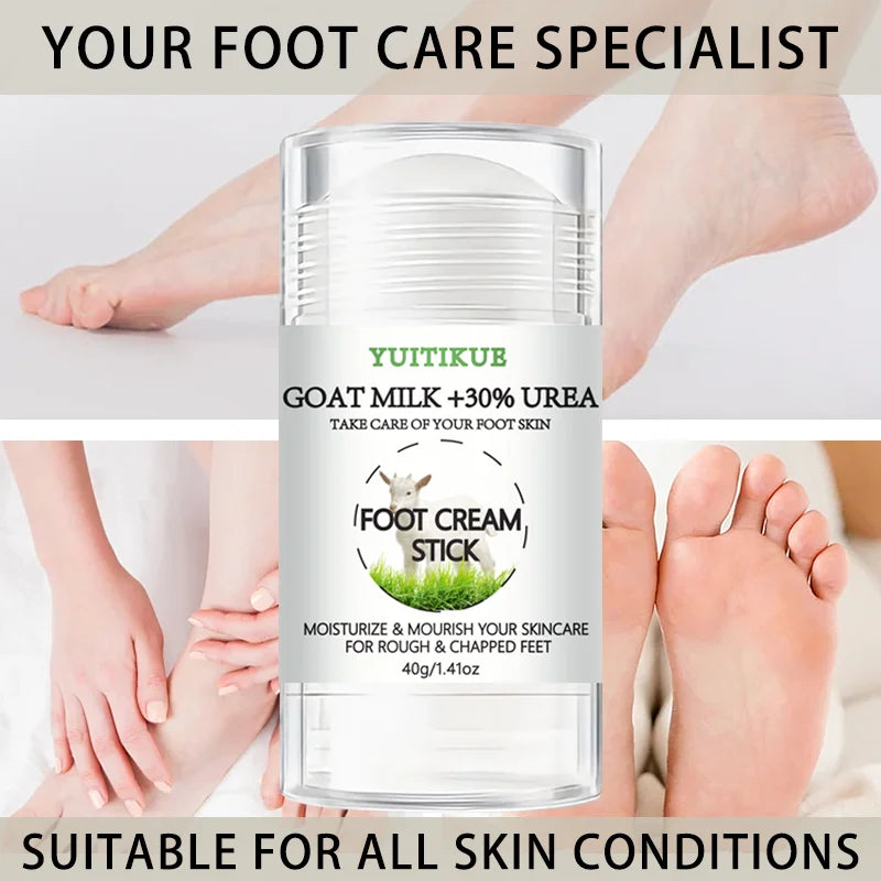 YUITIKUE 30% Urea & Goat Milk Foot Cream Stick – 40g Foot Cream Stick Zpaxo