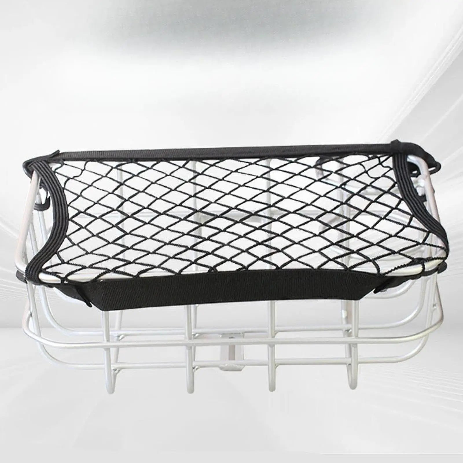 Road Bike Basket Cargo Net, Lightweight Portable Stretchable Netting for Motorcycle, Snowmobile Luggage Zpaxo