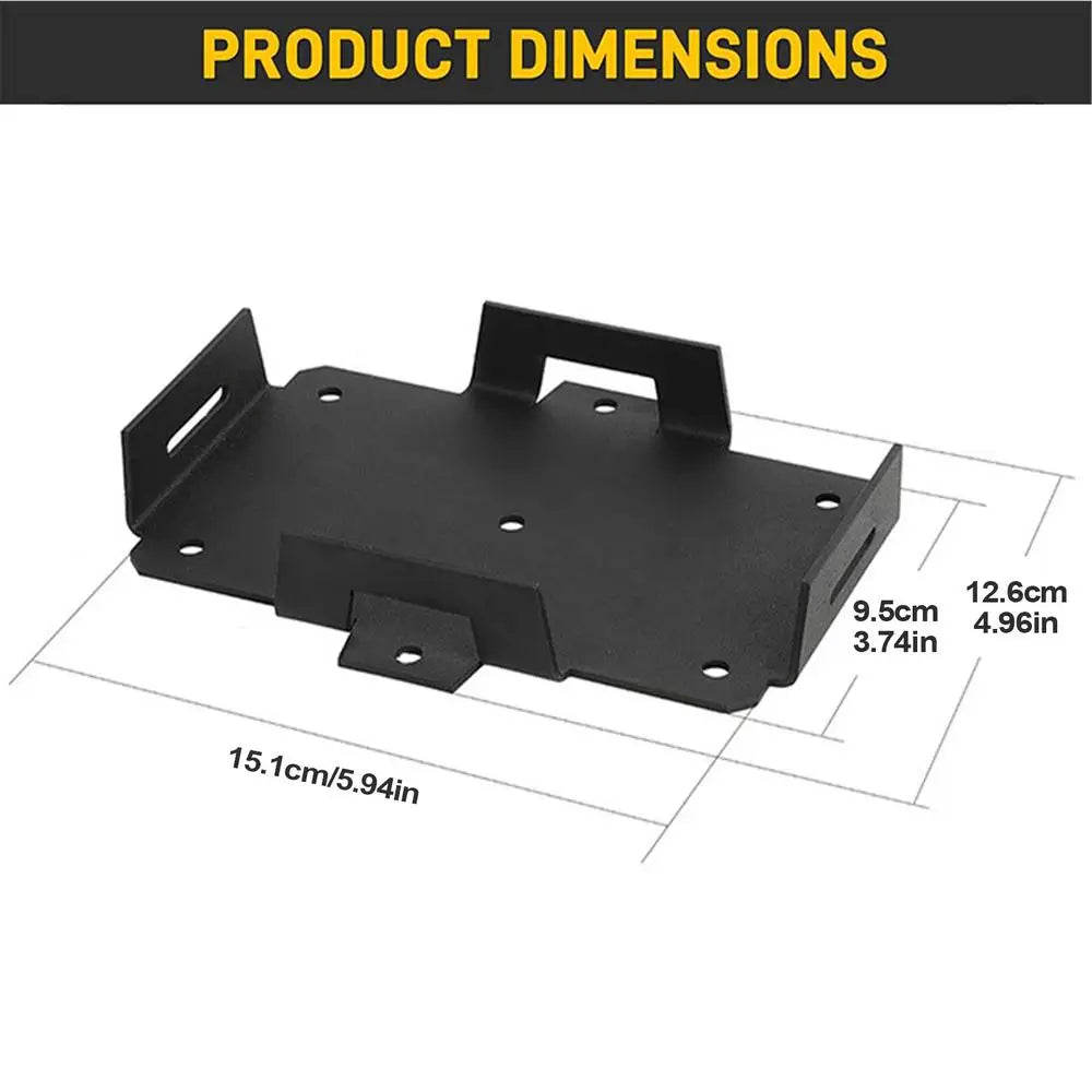 Voltage Small Battery Tray Mounting Holder Box Boat Electrical Zpaxo Black