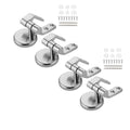 2/4pcs Toilet Seat Hinges Universal Seat Top Fix Hinge Stainless Steel Replacement Toilet Seat Parts Mounting Connector Attachme Zpaxo 4pcs