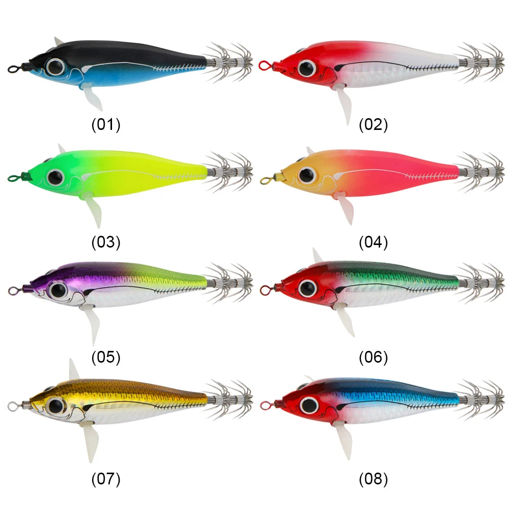 Lifelike Squid Hook Double Glowing Octopus Bait Fishing Tackles Glow