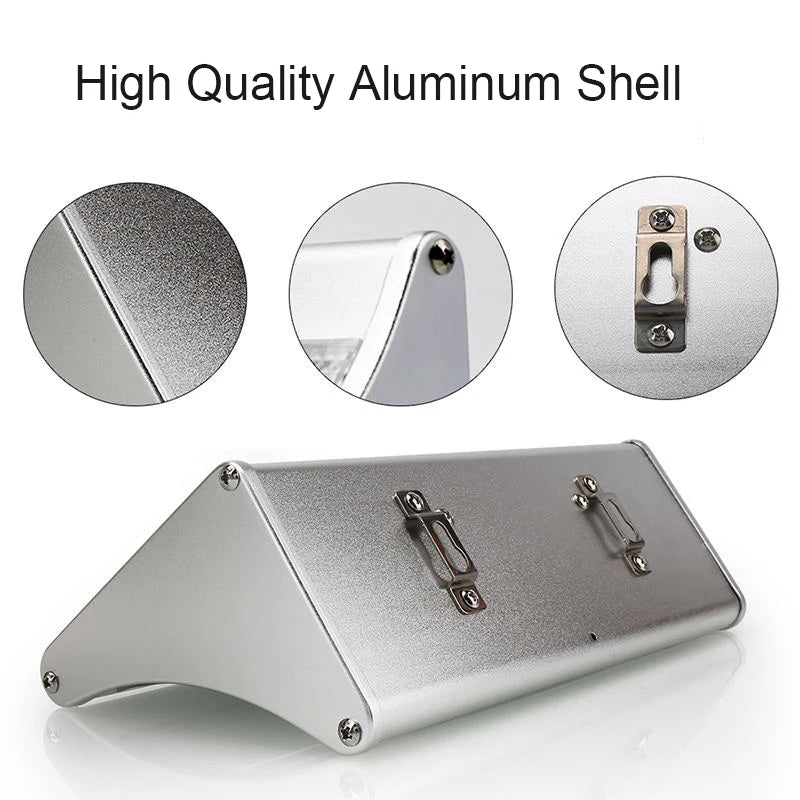 60LED Solar Sensor Aluminium Wall Lamp Outdoor Led Lights Radar Zpaxo