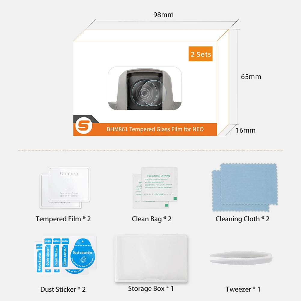 9H Lens Tempered Protective Film Explosion-proof Glass Anti-scratch