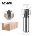 Double Arc Round Bottom Wood Router Bit – 1/2" Shank