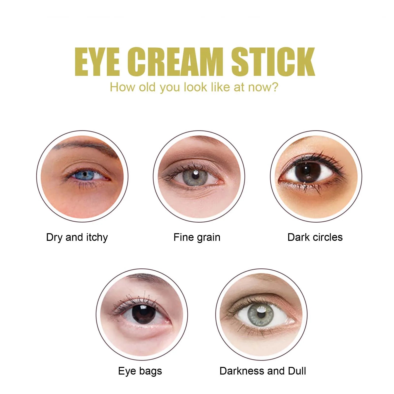Snail Eye Cream Stick – Dark Circles, Puffiness & Wrinkles Eye Cream Stick Zpaxo