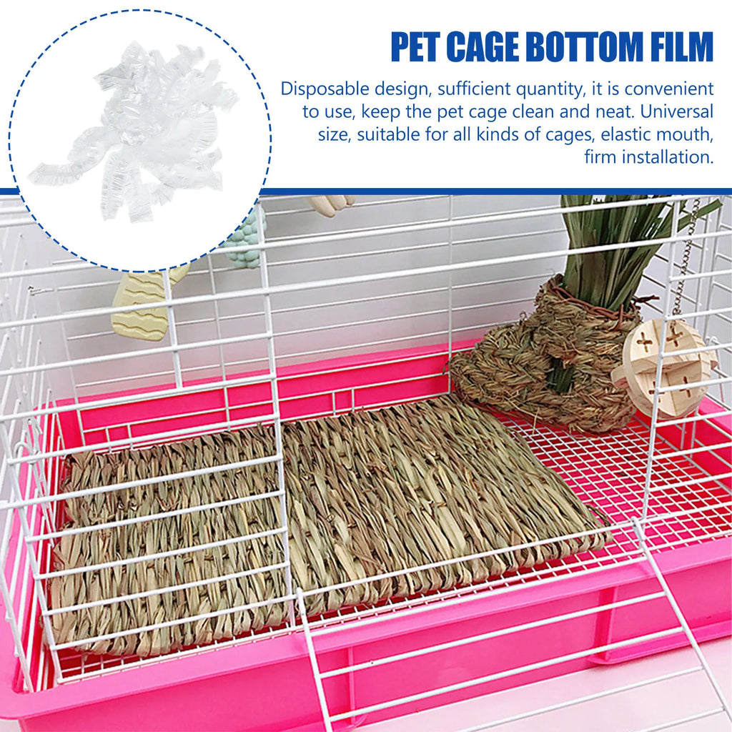 Disposable Rabbit Cage Liners Plastic Pet Pee Pad Portable Light
