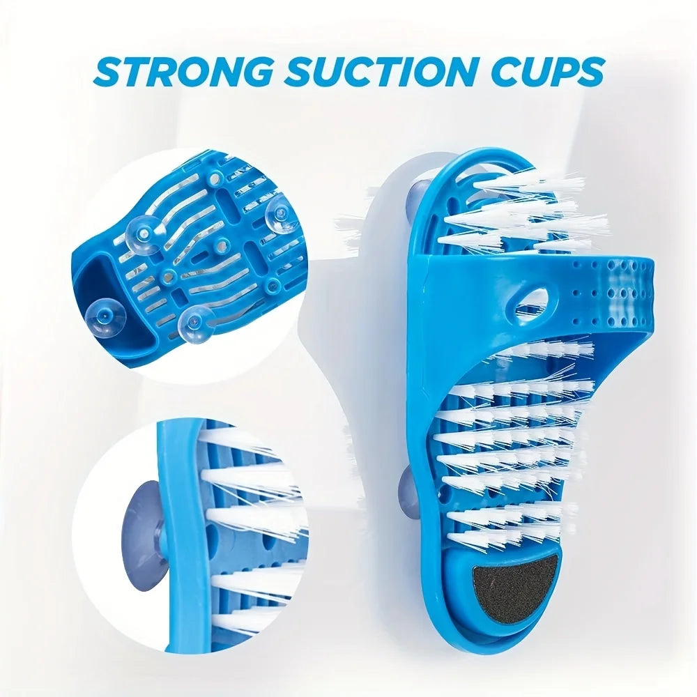 Lazy Foot Scrub Artifact Brush Dead Light Beige Remover Suction Cup Zpaxo