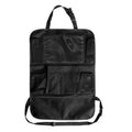 Multifunctional Backseat Car Organizer Touch Screen Tablet Holder High-Capacity Back Seat Organizers Tablet Phone Holder Zpaxo Black