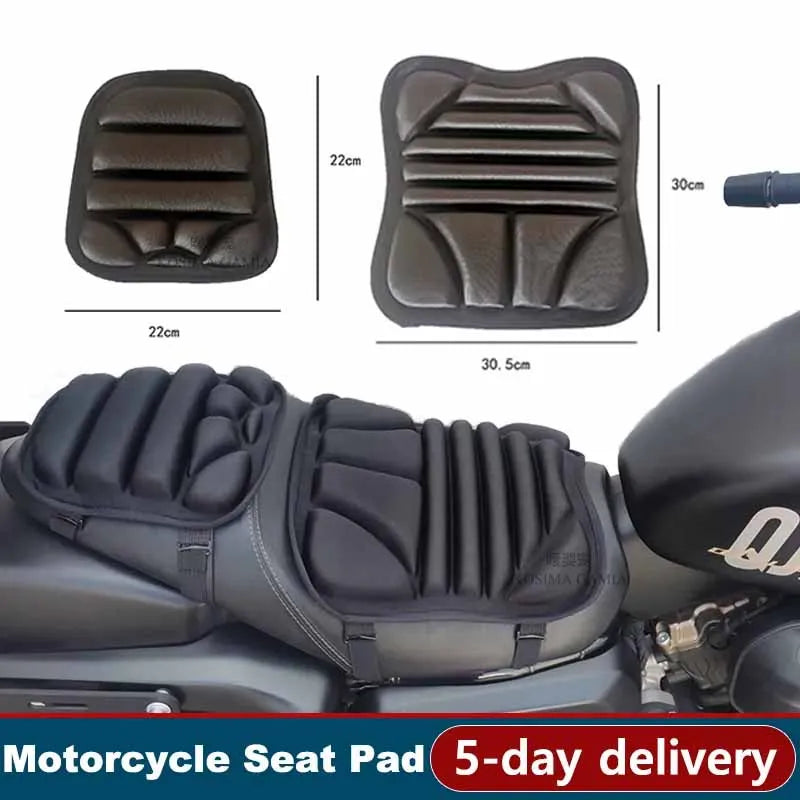 2-Pack Motorcycle 3D Gel Seat Cushion – Breathable Universal Pad