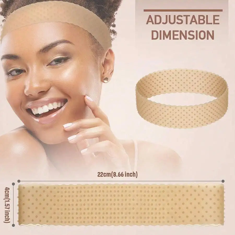 Non Slip Silicone Wig Grip Headband Transparent Black Brown Wig Band to Hold Wig Anti-Slip Wig Accessories For Daily Use Zpaxo