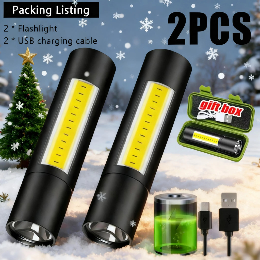 KDULIT Rechargeable LED Flashlight – 800LM Zoomable Pocket Torch