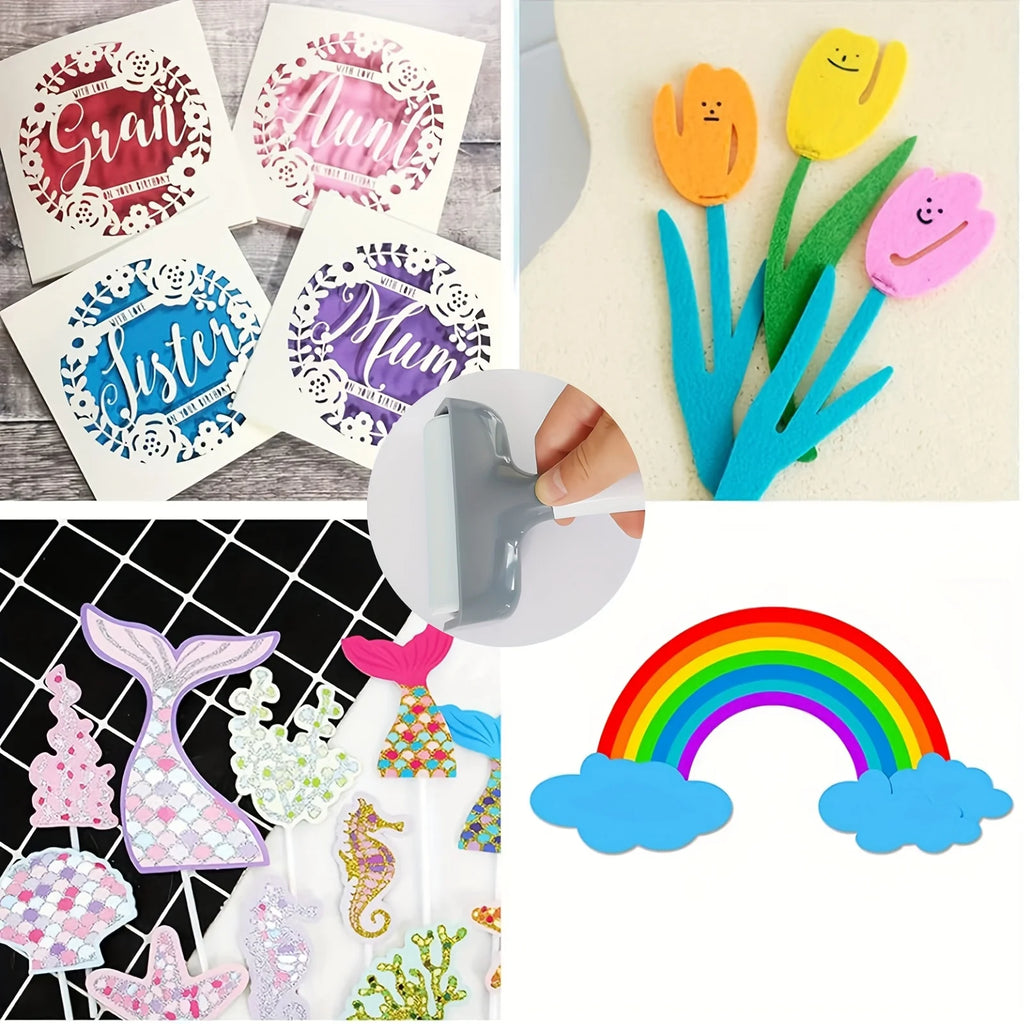 1Pc Rubber Roller for Crafts, Works with Fabric, Vinyl, Iron-On & Inking Blocks, Extend Life of FabricGrip Mat Zpaxo