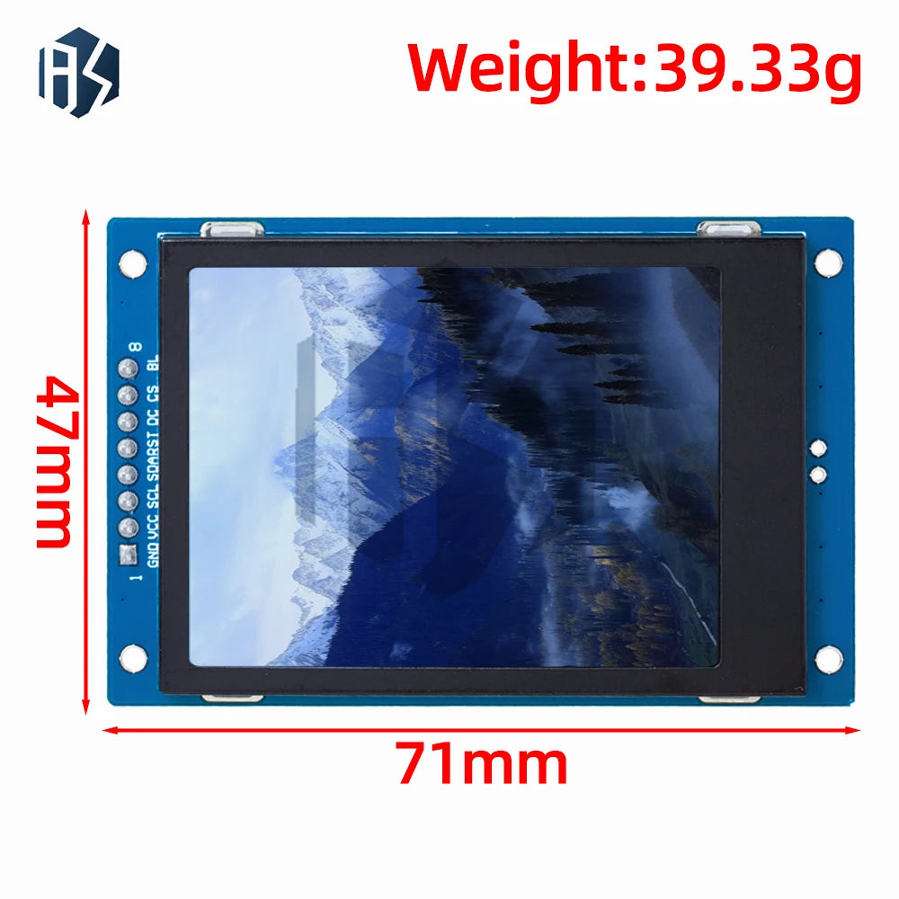 2 4 inchTFT LCD Display Module 240x320 RGB SPI Interface ST7789 Zpaxo