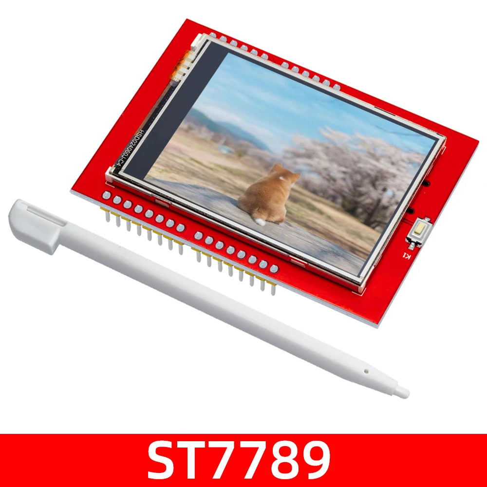 1PCS LCD module TFT for arduino touch screen 2.4 inch TFT LCD screen for UNOR3 Board and support mega 2560 with Touch pen diy Zpaxo ST7789 chip