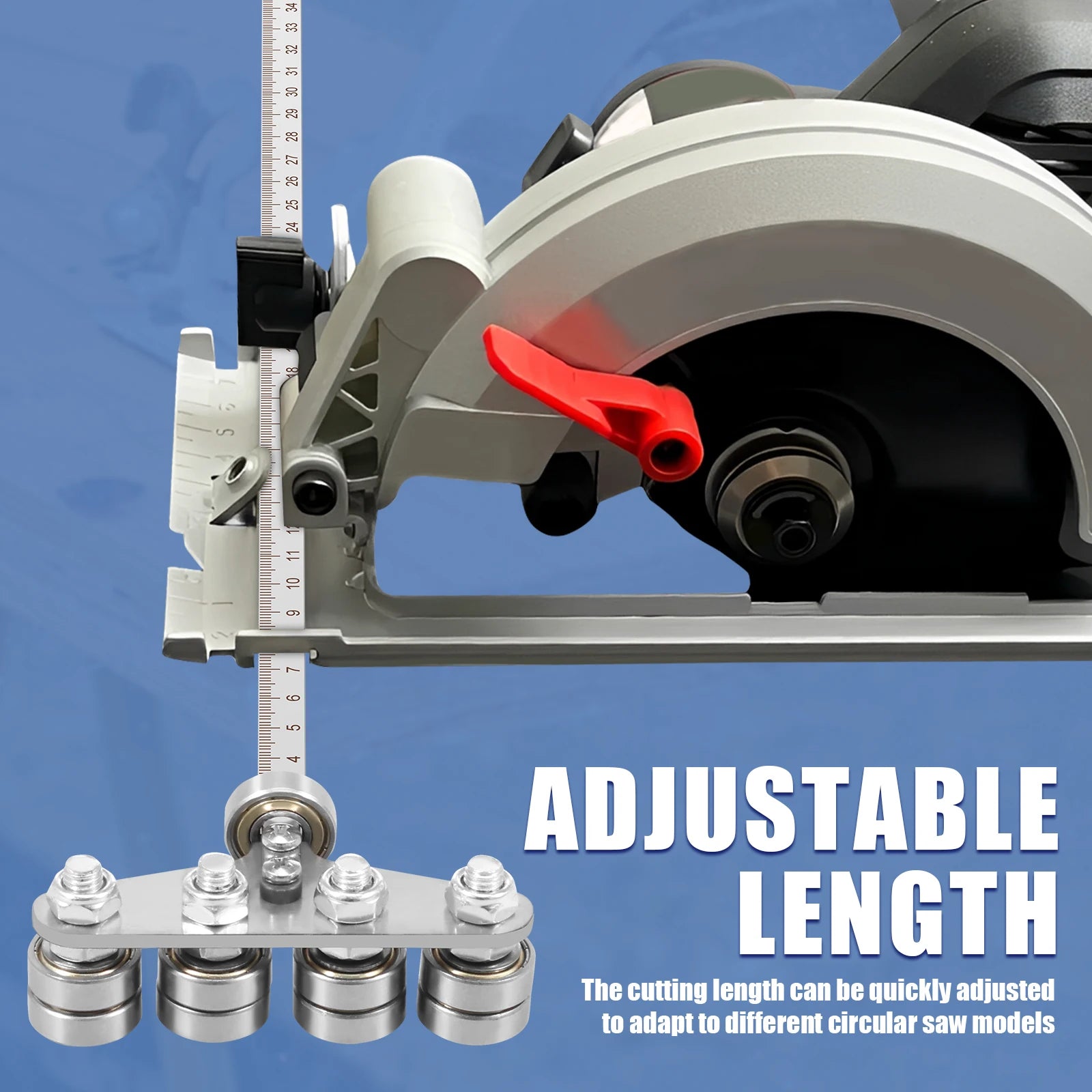 21inch Positioning Calipers Stainless Steel Precision Cutting Guide for Circular Saws for Precise Measurements & Easy Wood Cutti Zpaxo