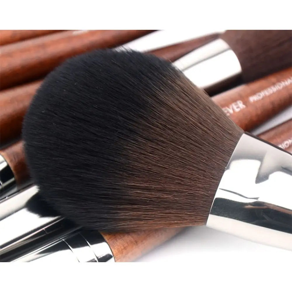 Round Head Buffing Foundation Brush Bag Wood Handle Makeup Brus Zpaxo