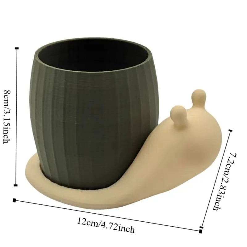 Creative Snail-shaped Planters Desktop Succulent Pots Vases Cute