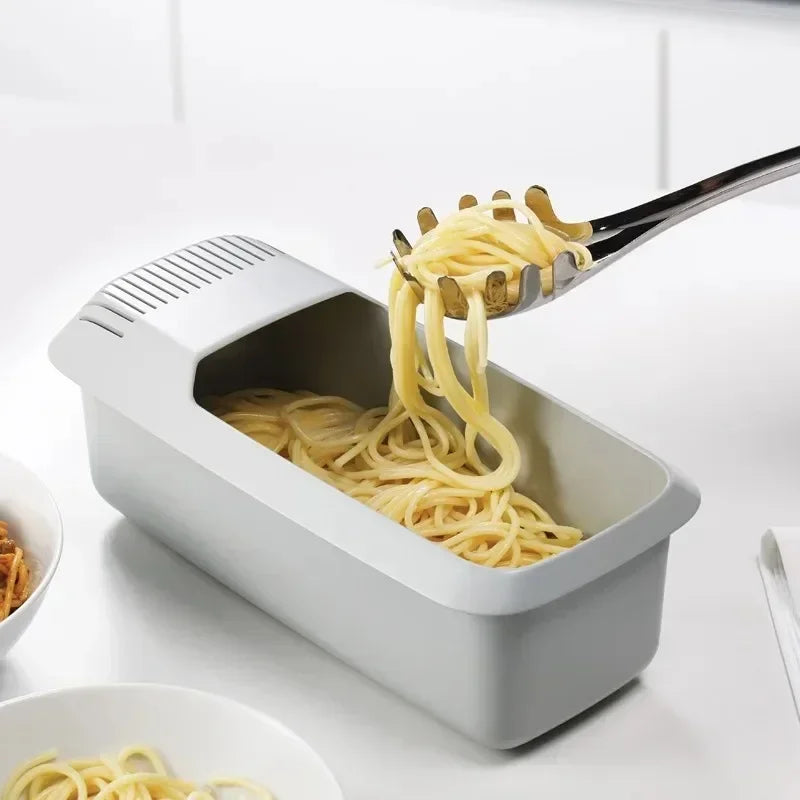 Microwave Pasta Cooker Drainage Box – Wash, Cook & Store Pasta Cooker Box Zpaxo