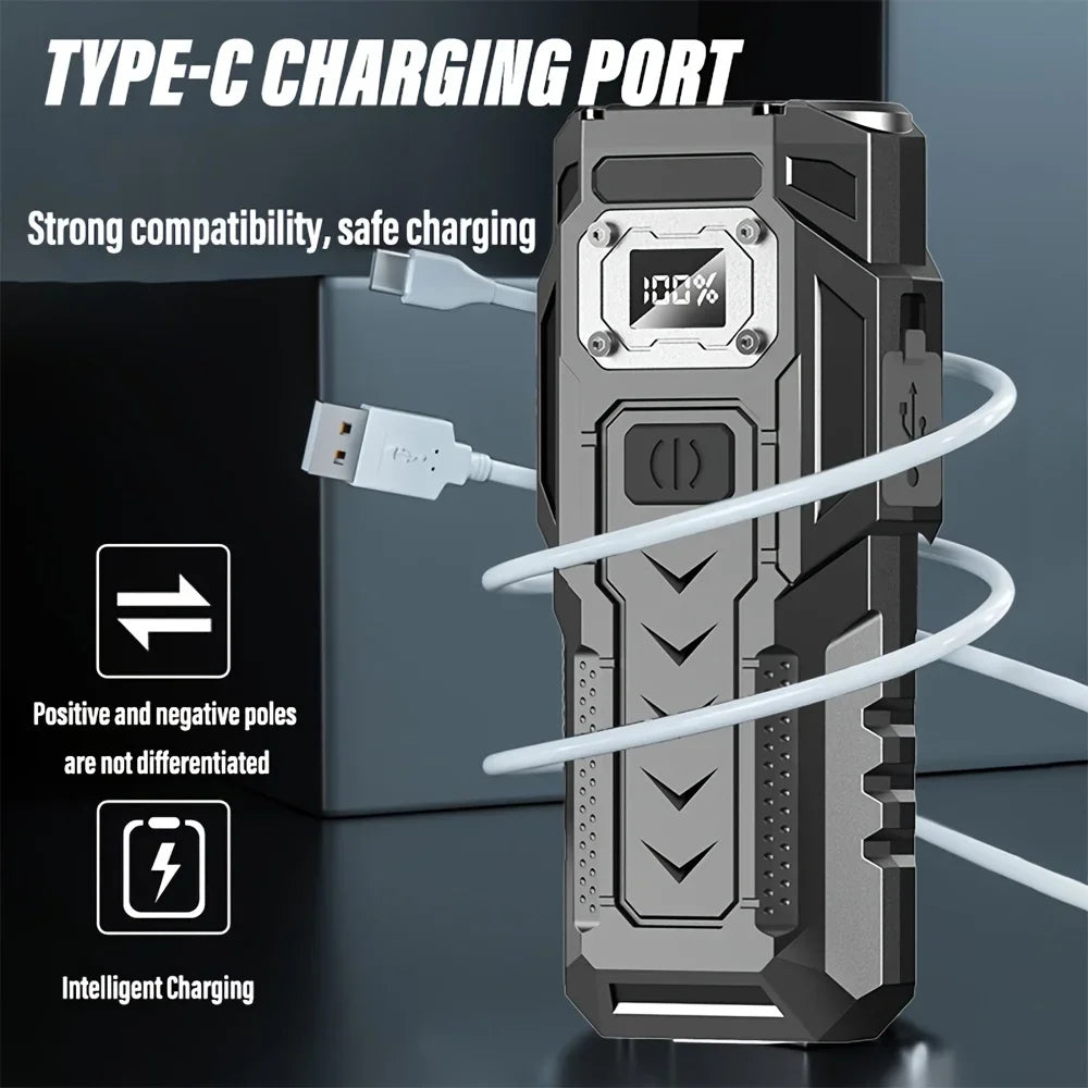 POCKETMAN 8-LED 2000LM USB Rechargeable Flashlight + Magnet LED Rechargeable Flashlight Zpaxo