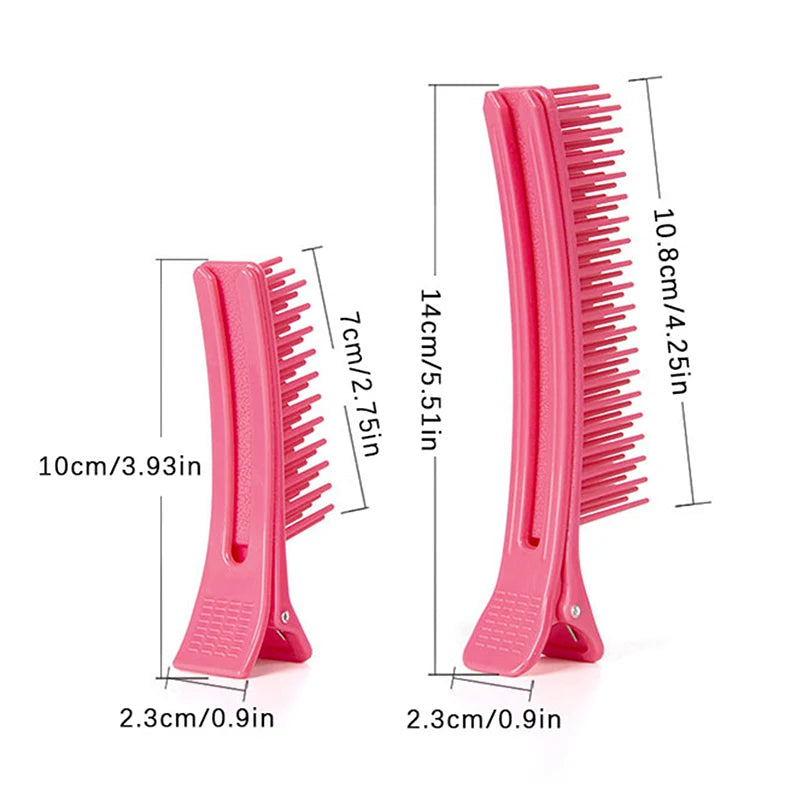 Professional Hair Grip Clamps Salon Hair Section Cutting Clips Comb Barber Dyeing Perm Hair Pins Home DIY Barrette Hair Styling Zpaxo