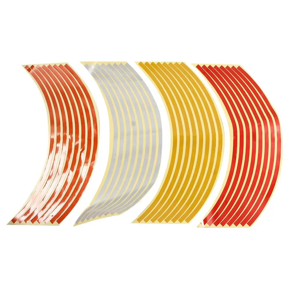 Stickers 17 18 Bike Car Wheel Motorcycles Sticker Reflective Rim Tape Zpaxo