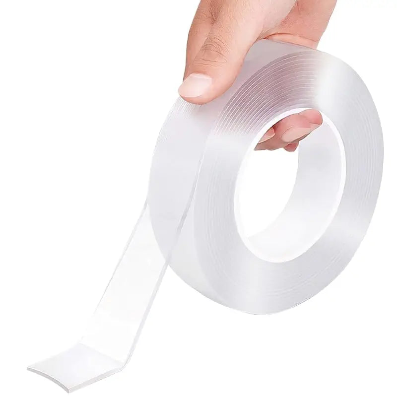 Nano Double-Sided Tape Non-Trace Hook Adhesive Acrylic Double-Sided Tape Transparent Tape Water Proof Nano Adhesive Zpaxo Clear 1mm 30mm|5m