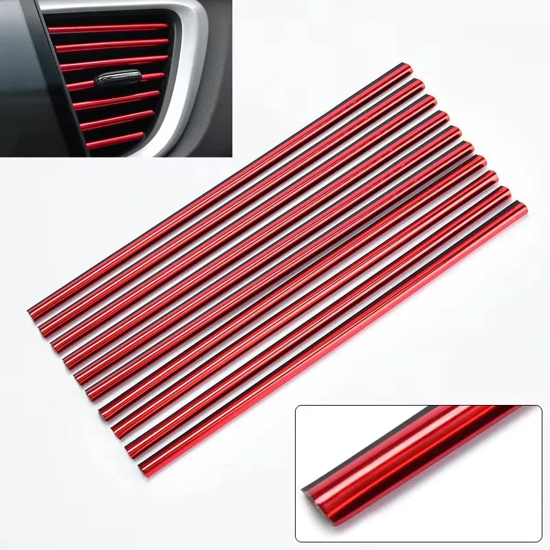 Car AC Vent U-Shape Trim Strips – Interior Moulding Decor 10/20pcs
