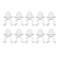 Interior Accessories Retainer Car Bonnet Hood Rod Holder Clip Grommet Zpaxo white