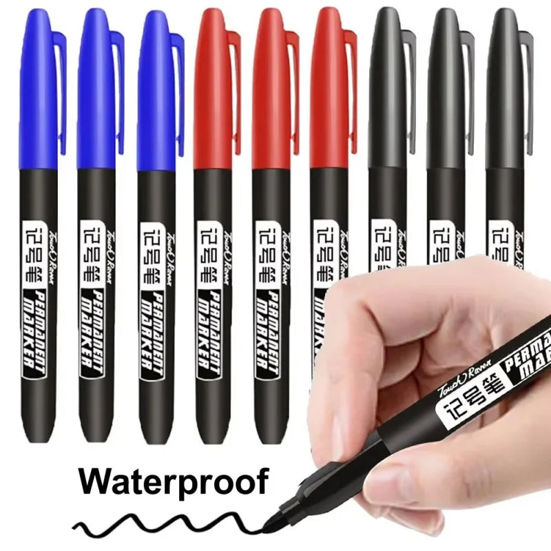 Permanent Art Marker Pens – Waterproof Fine & Bold Nib 3-Pack
