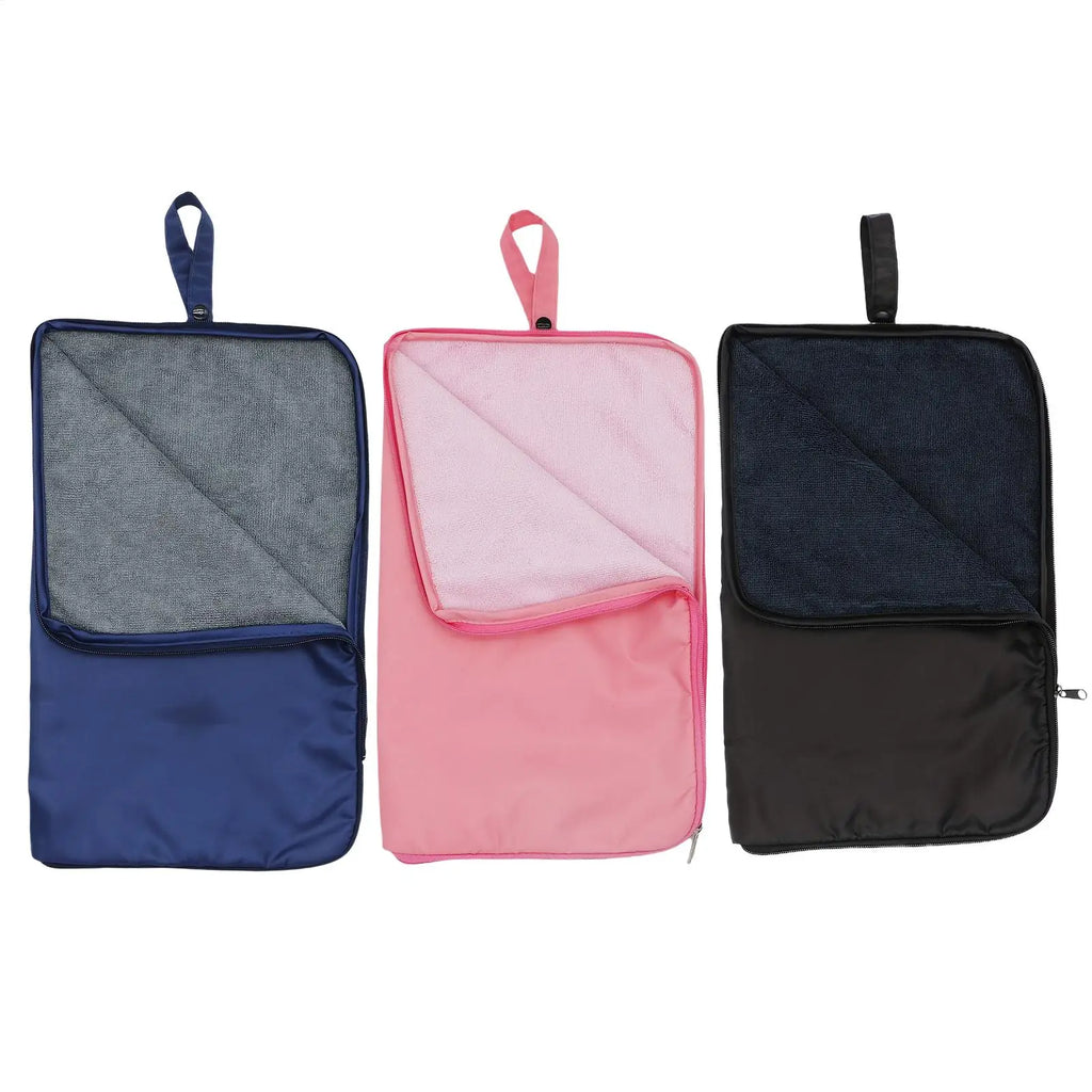 1PC Zipper Closure Towel Wet Bag Leak-proof Diaper Bag Dry And Wet Separation Swimming Suit Pouch Handle Swim Bag Pouches Zpaxo