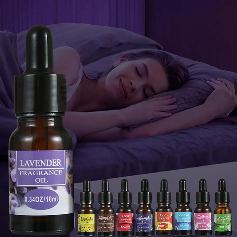 10ml Natural Essential Oils | 9 Scents for Diffuser & Humidifier Aromatherapy Essential Oil Zpaxo