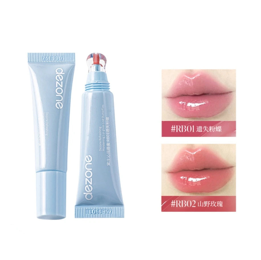 DEZONE Essence Crystal Gloss Liquid Lip Tint Moisturizer Hydrate Lips Zpaxo