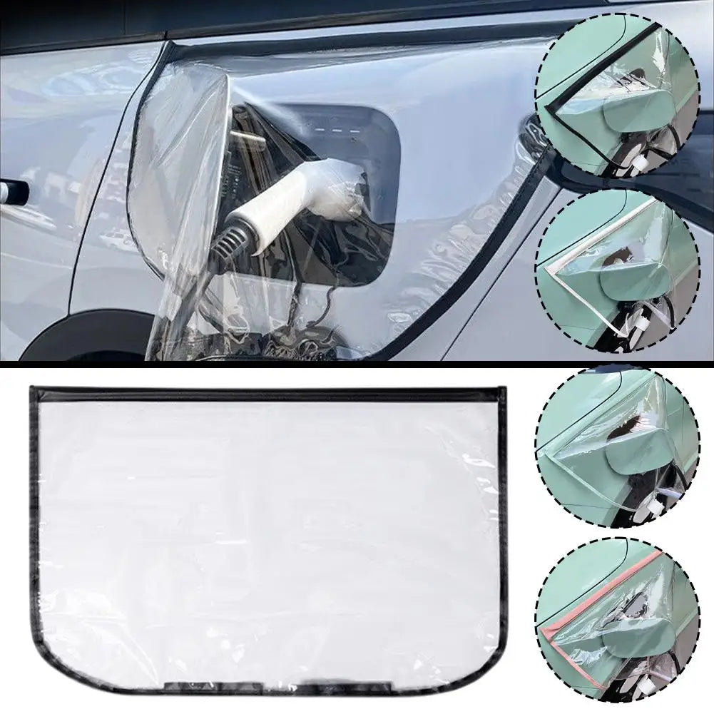 Electric Car Charging Port Rain Cover – Waterproof EV Charger Guard EV Charger Cover Zpaxo