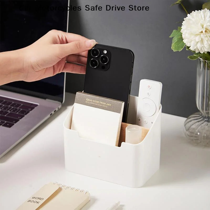 CMPlastic Desktop Storage Box Remote Controls Tissues Cosmetics