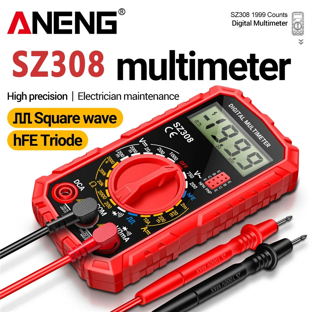 ANENG SZ308 Digital Multimeter Square Wave Test Voltage Resistance