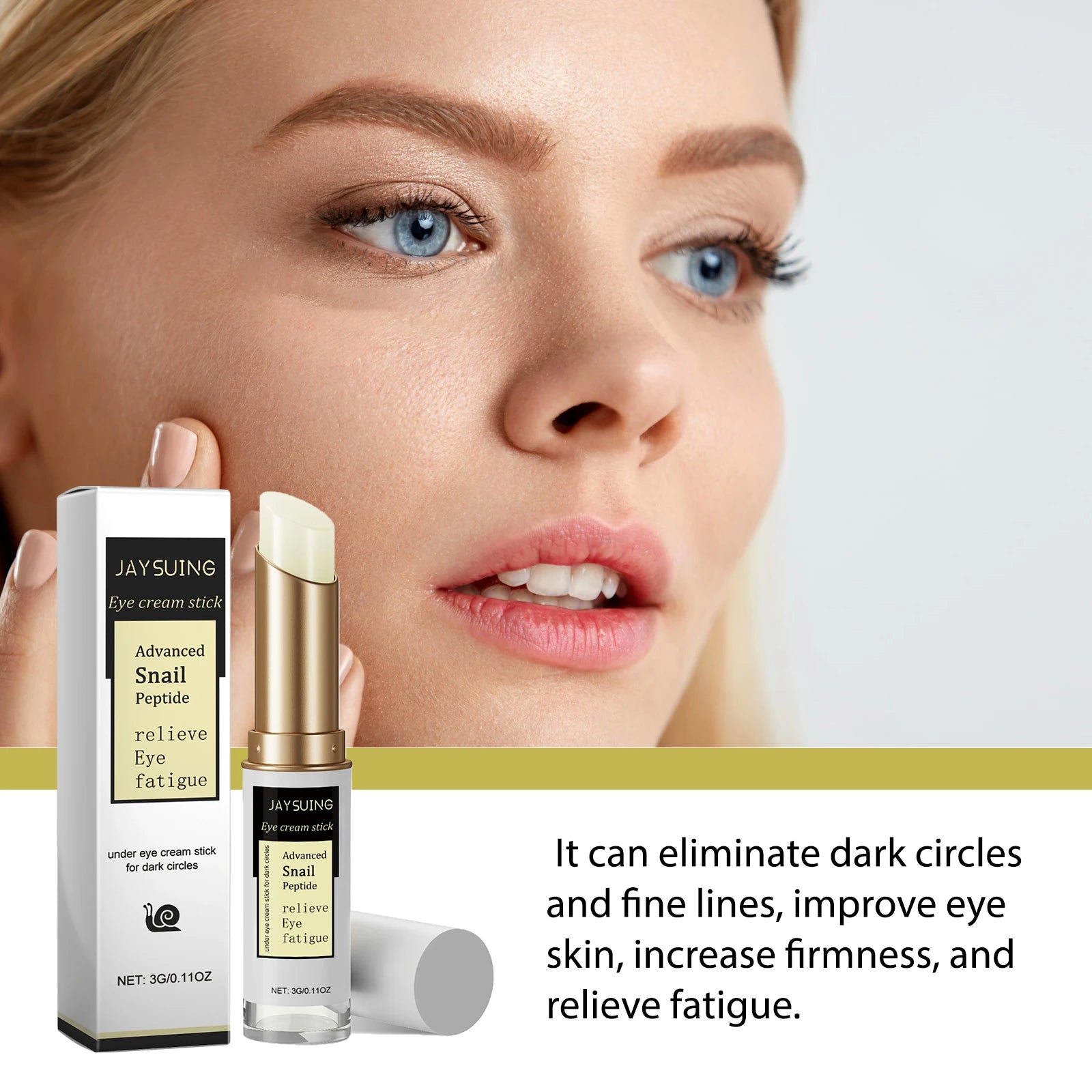 Snail Eye Cream Stick – Dark Circles, Puffiness & Wrinkles Eye Cream Stick Zpaxo