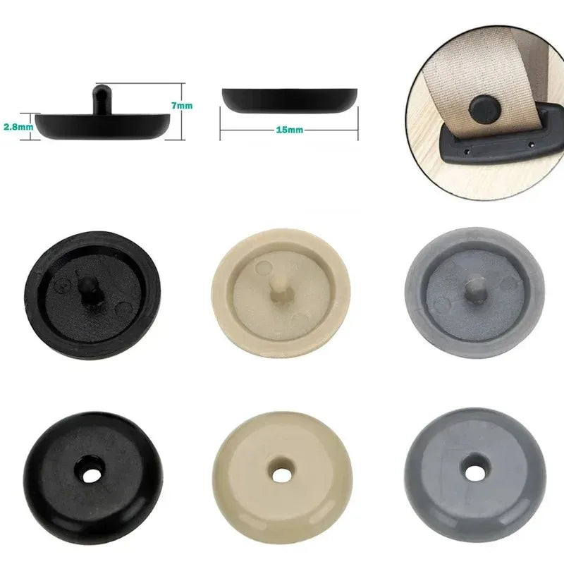 Car Seat Belt Limit Buckle Clips – Stop Button Retainer 5-20 Pairs