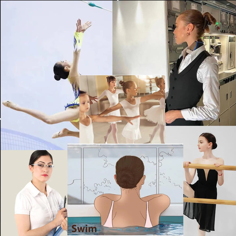 10/100Pcs Nylon Hair Net Star Dance Recital Buns / Hair Extension Weaving Cap Hairnets Zpaxo
