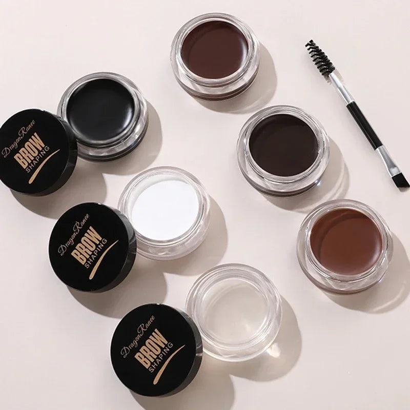 Matte Brown Black Wild Eyebrow Cream 3D Natural Tint Eyebrow Enhancers Gel Wax Waterproof Lasting Eye Makeup Cosmetic Tools Zpaxo