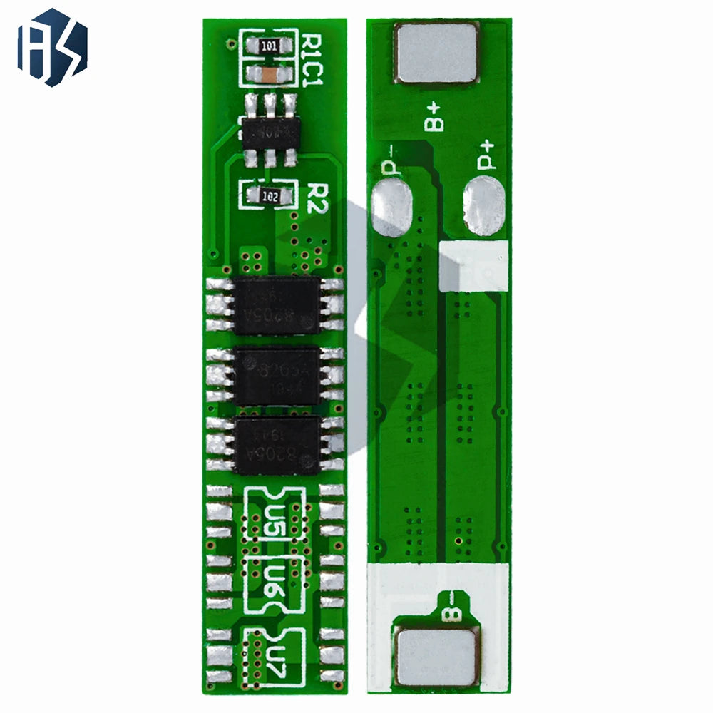 ‌1/5-Pack 1S 5A 3.7V Li-ion BMS/PCM Battery Protection Board – Overcharge/Discharge/Short-Circuit Protection for 18650, 14500 Zpaxo