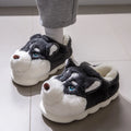 SHAJI Indoor Fluffy Slippers Women Men Winter Warm Shoes Cute Cartoon