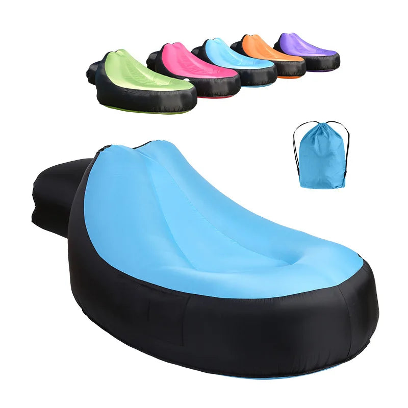 New Style Beach Lounge Chair Outdoor Lazy Inflatable Sofa Indoor Portable Inflatable Sofa Camping Mat Air Bed Sofa Zpaxo