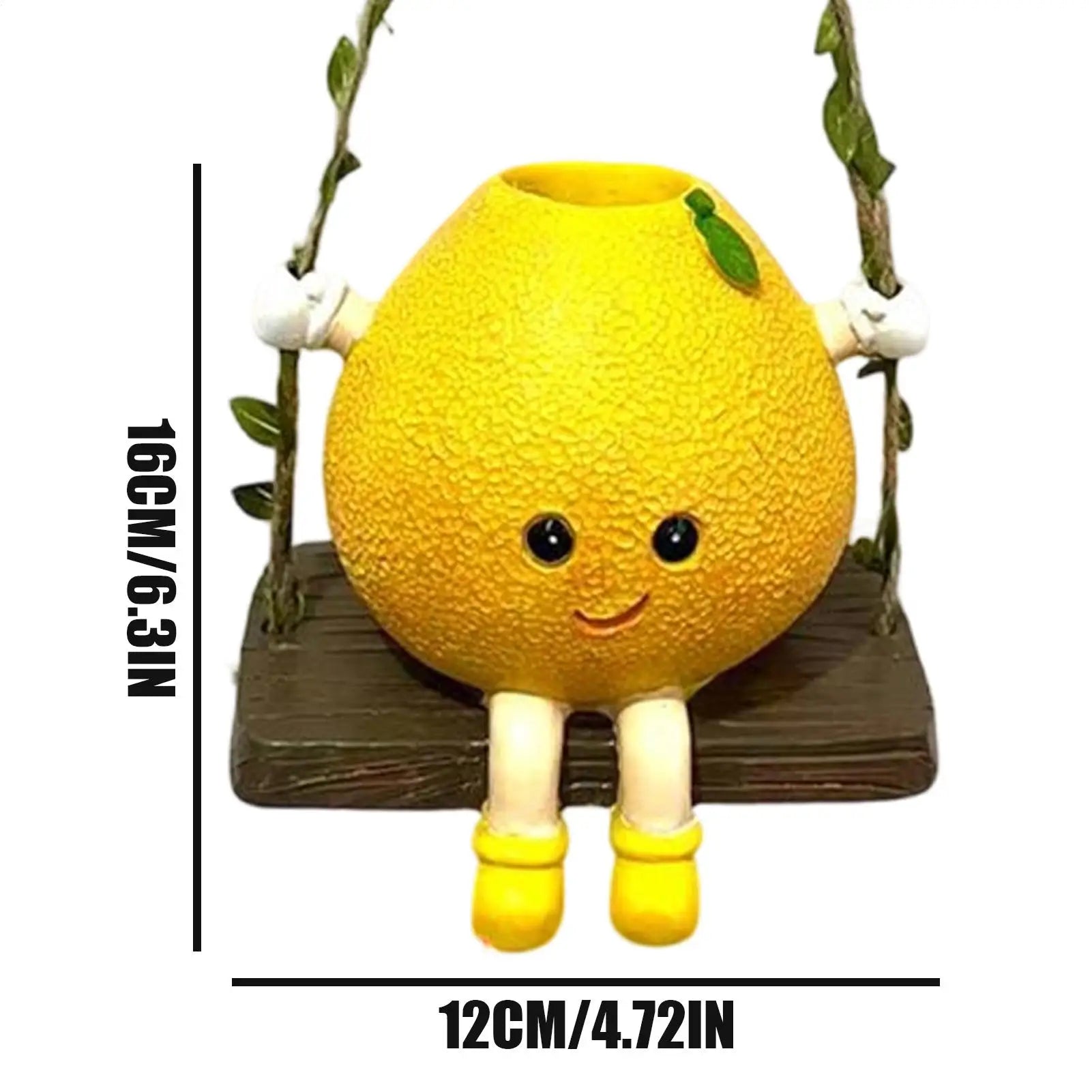 Swinging Planter Decorative Pomelo Swing Plant Pot Garden Plants